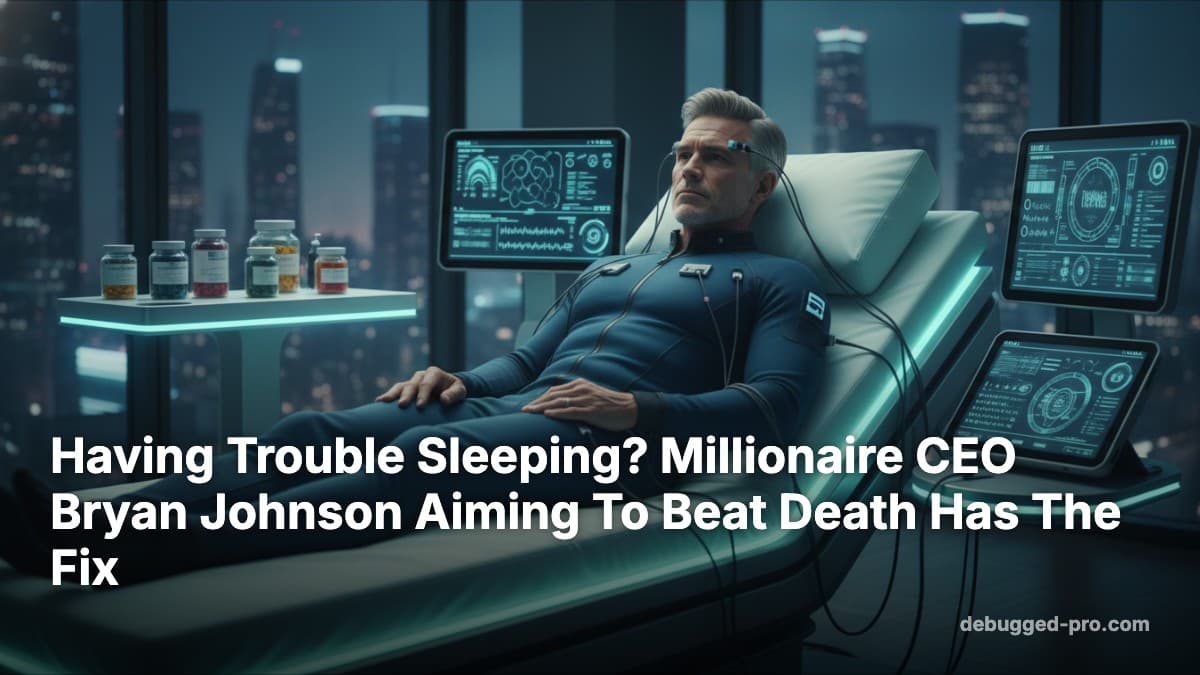 Having Trouble Sleeping? Millionaire CEO Bryan Johnson Aiming To Beat Death Has The Fix