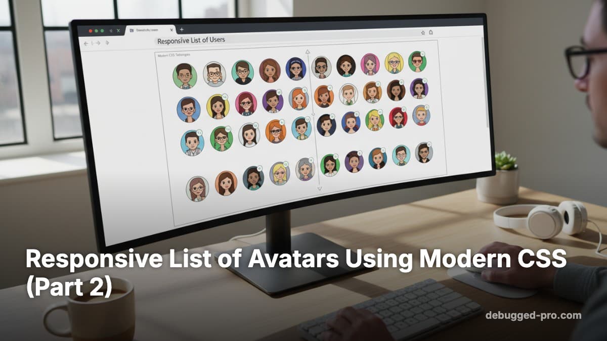 Responsive List of Avatars Using Modern CSS (Part 2)