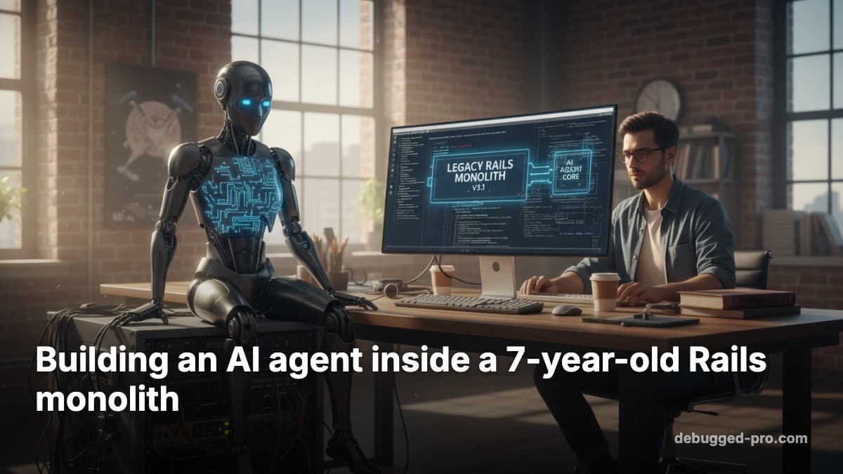 Building an AI agent inside a 7-year-old Rails monolith