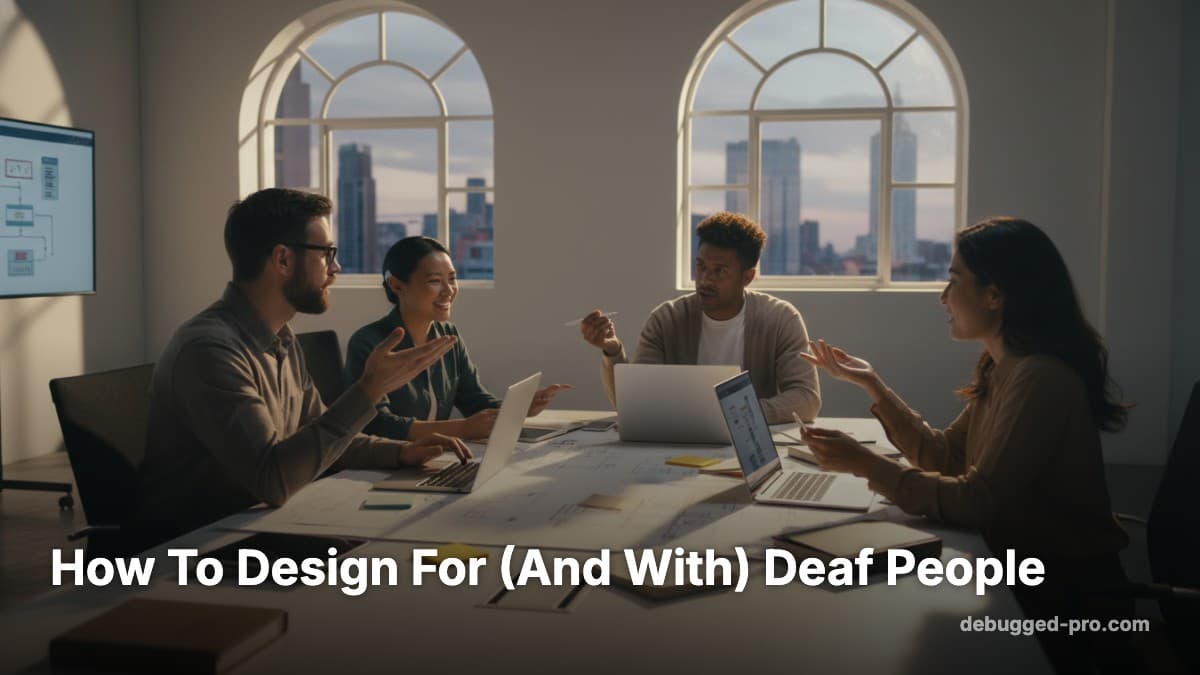Designing For Deaf Users: An Accessibility Guide by Debugged Pro