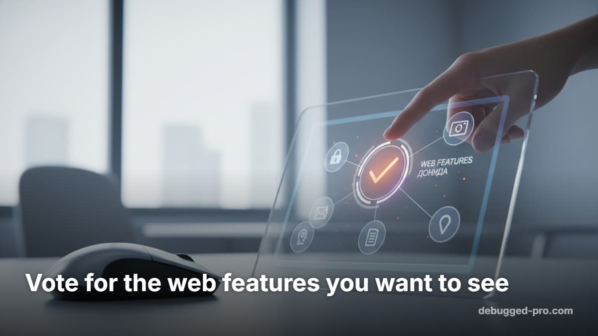 Vote For Web Features: Guide The Browser Roadmap | Debugged Pro