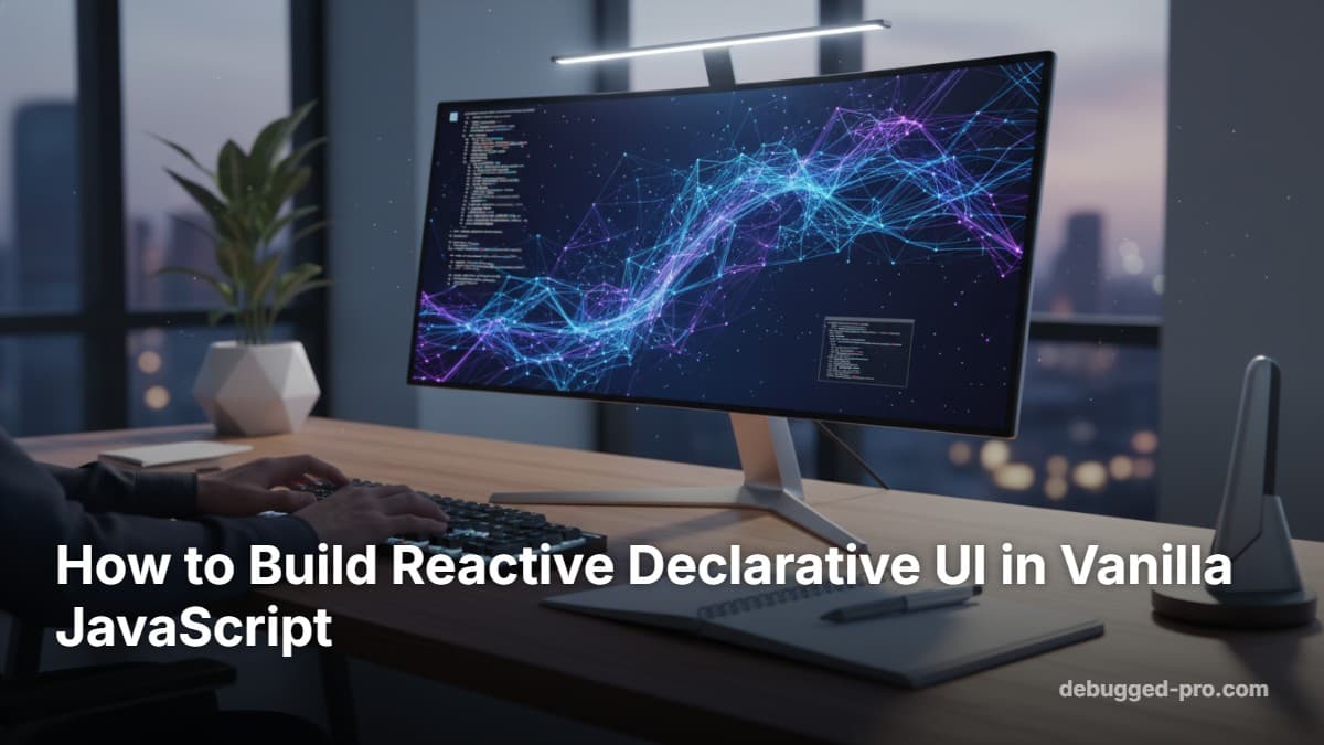 Build Reactive Vanilla JS UIs: The Complete Debugged Pro Guide