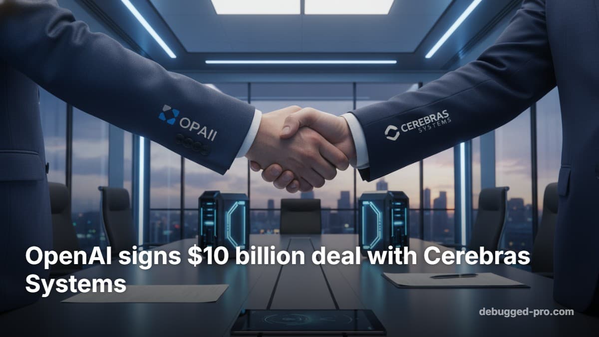 OpenAI Inks $10B Cerebras Deal: AI Hardware Shift | Debugged Pro