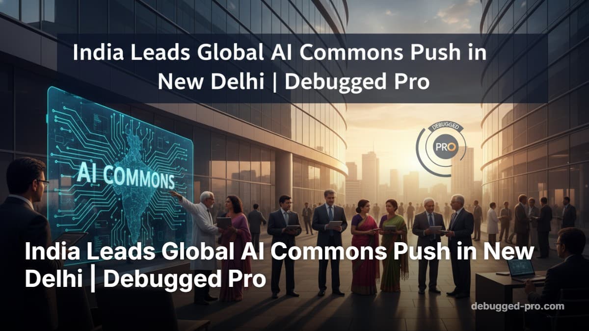 India Leads Global AI Commons Push in New Delhi | Debugged Pro