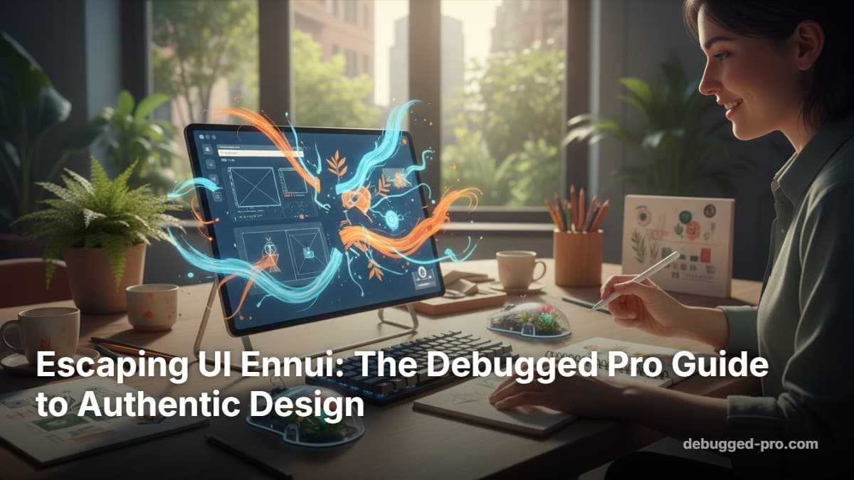Escaping UI Ennui: The Debugged Pro Guide to Authentic Design
