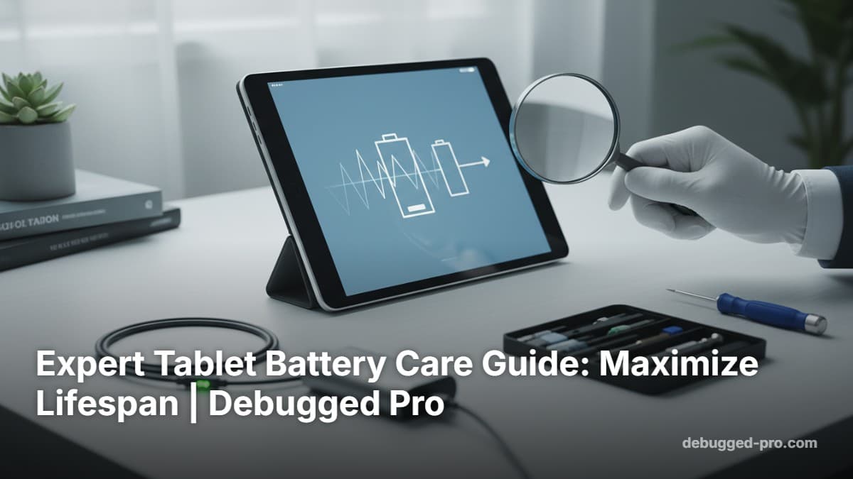 Expert Tablet Battery Care Guide: Maximize Lifespan | Debugged Pro