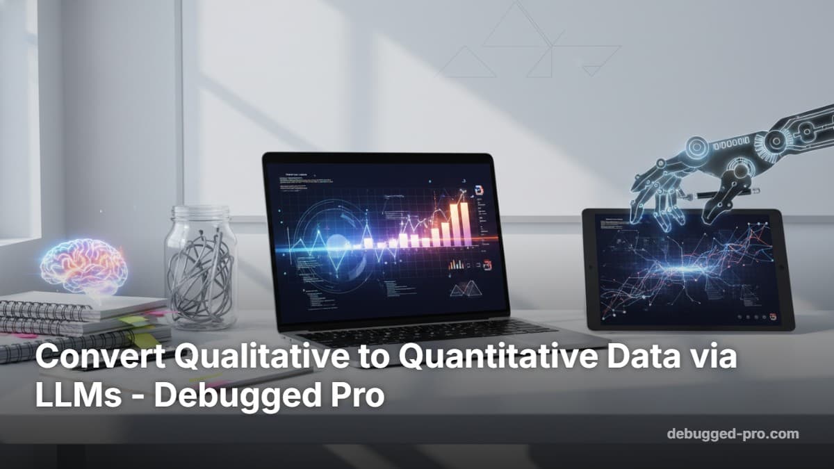 Convert Qualitative to Quantitative Data via LLMs - Debugged Pro