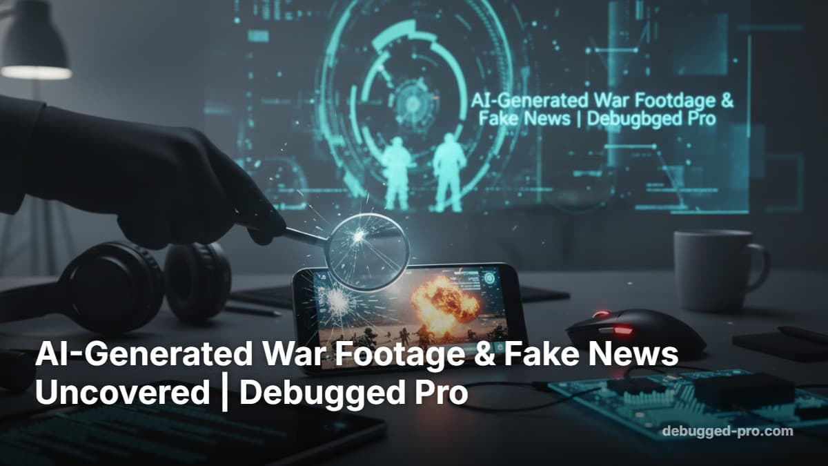AI-Generated War Footage & Fake News Uncovered | Debugged Pro
