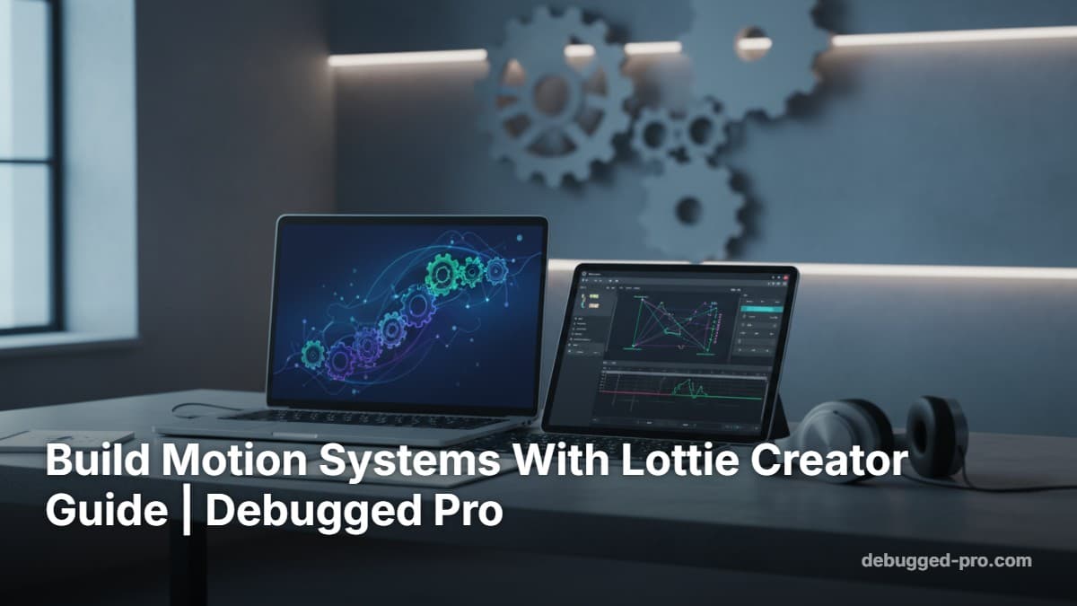 Build Motion Systems With Lottie Creator Guide | Debugged Pro