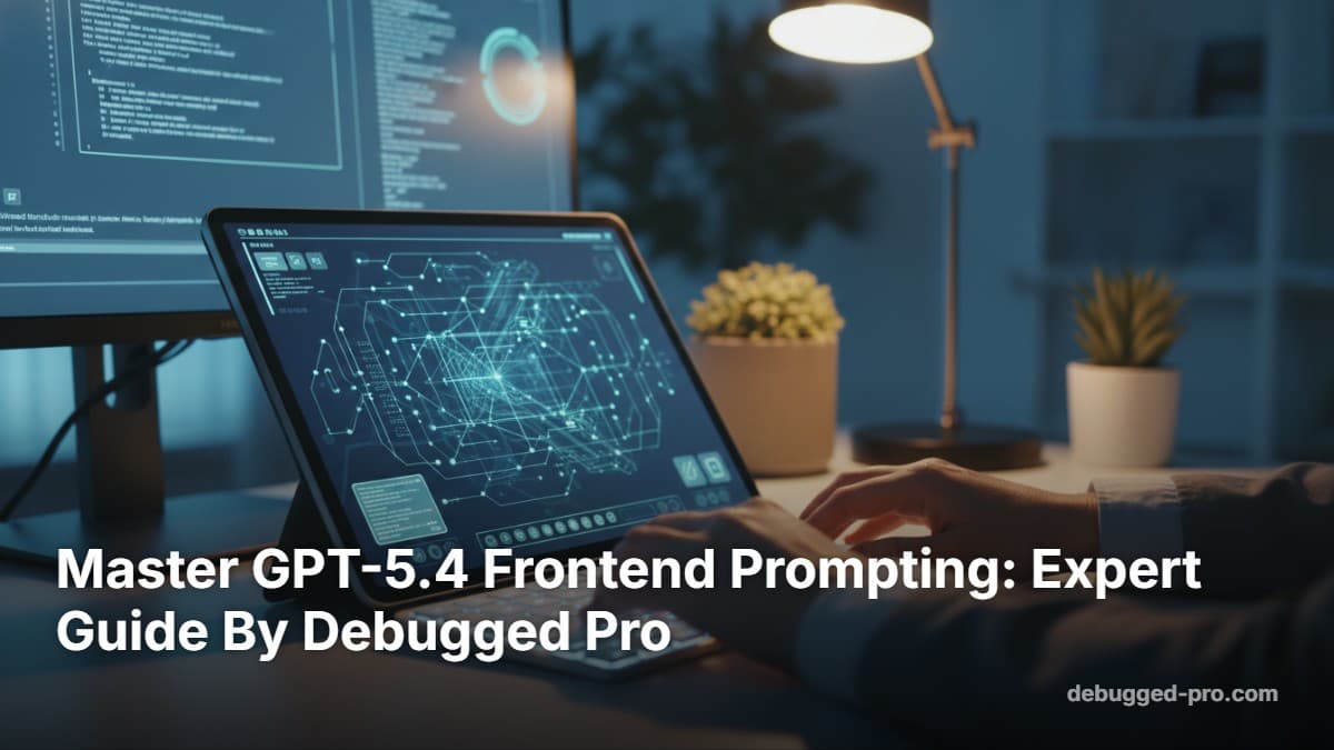 Master GPT-5.4 Frontend Prompting: Expert Guide By Debugged Pro