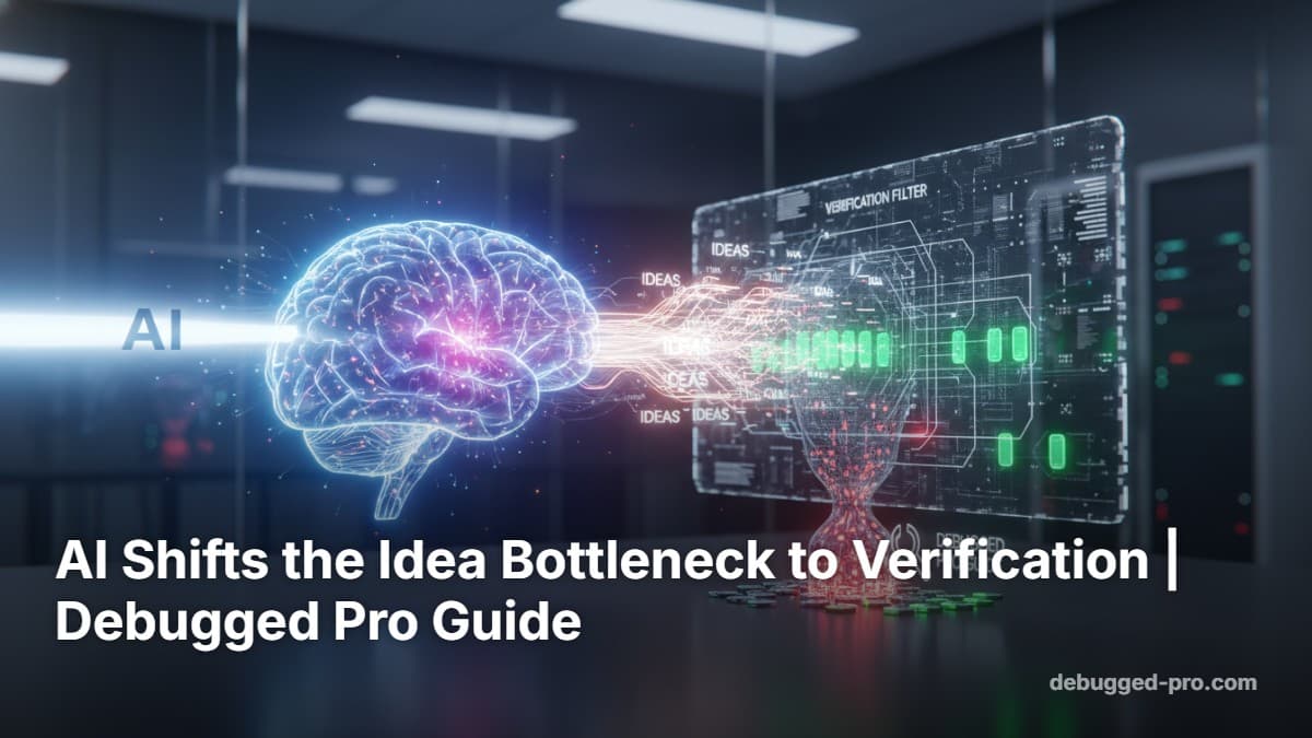 AI Shifts the Idea Bottleneck to Verification | Debugged Pro Guide