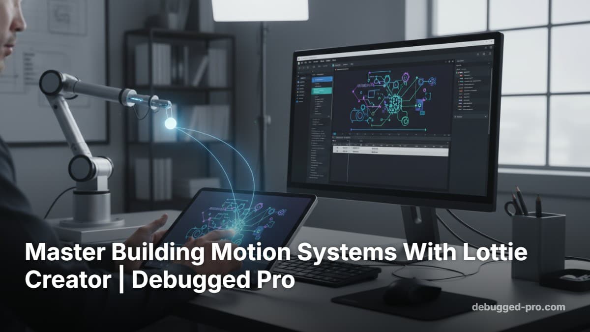 Master Building Motion Systems With Lottie Creator | Debugged Pro