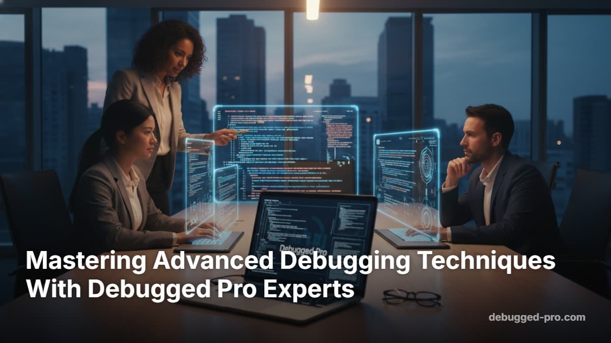 Mastering Advanced Debugging Techniques With Debugged Pro Experts