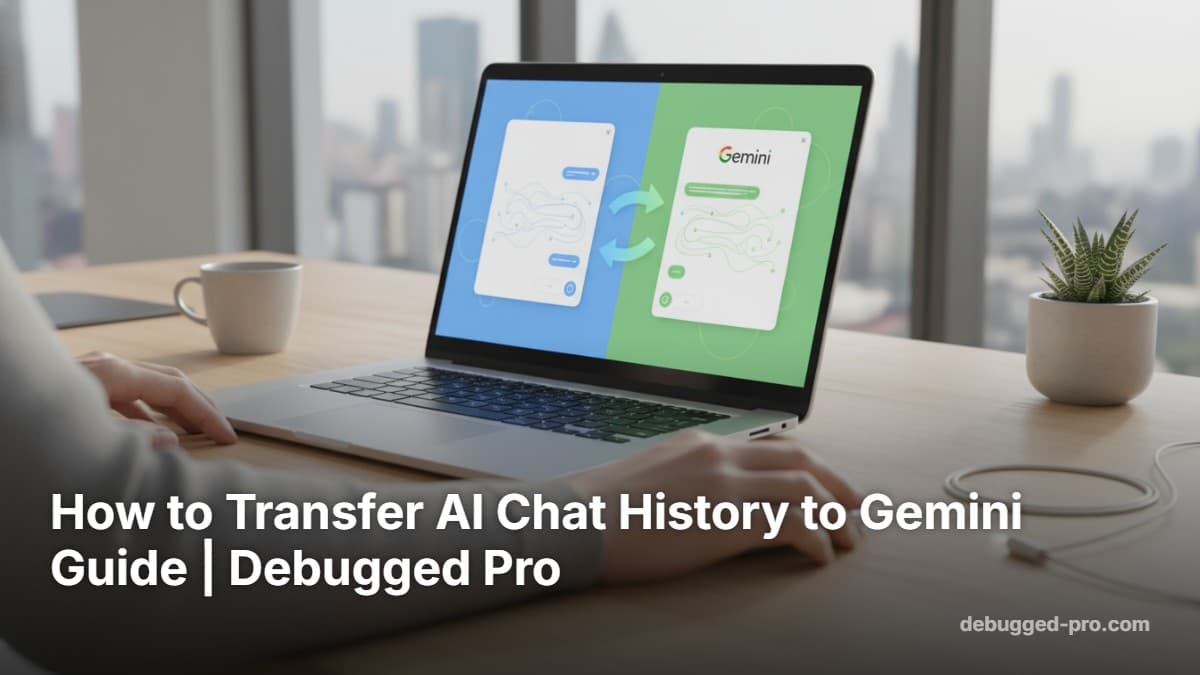 How to Transfer AI Chat History to Gemini Guide | Debugged Pro