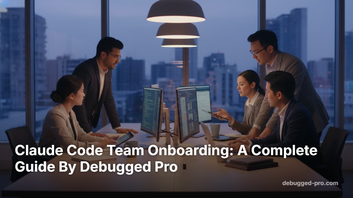 Claude Code Team Onboarding: A Complete Guide By Debugged Pro