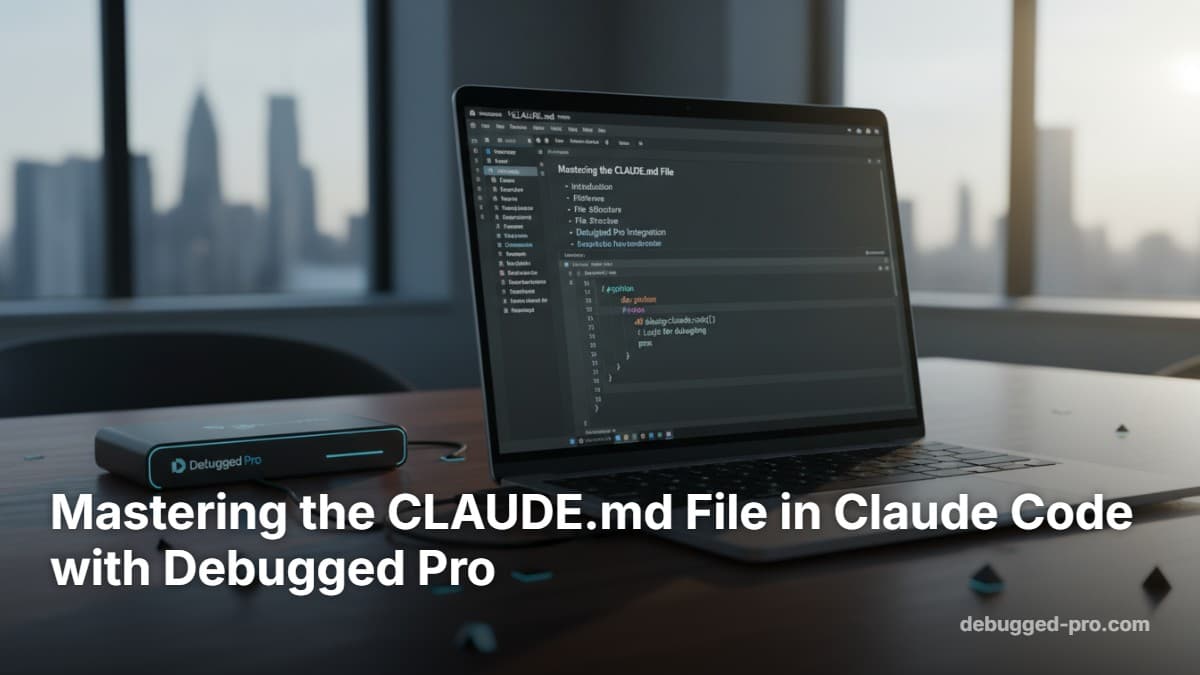 Mastering the CLAUDE.md File in Claude Code with Debugged Pro