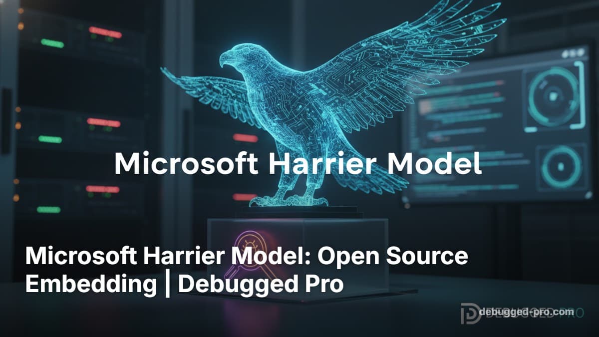 Microsoft Harrier Model: Open Source Embedding | Debugged Pro