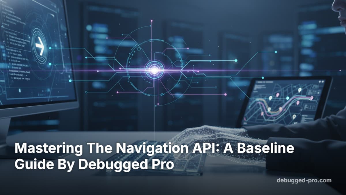 Mastering The Navigation API: A Baseline Guide By Debugged Pro