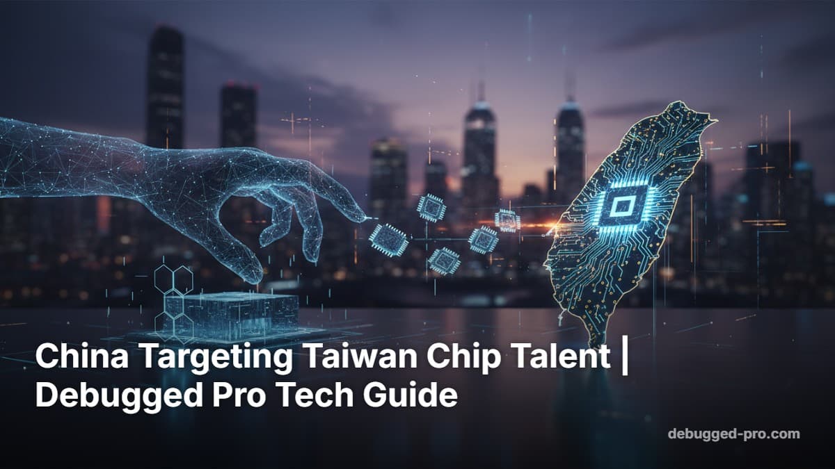 China Targeting Taiwan Chip Talent | Debugged Pro Tech Guide