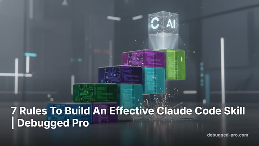 7 Rules To Build An Effective Claude Code Skill | Debugged Pro