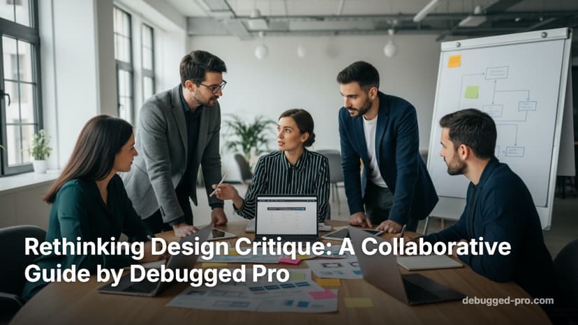 Rethinking Design Critique: A Collaborative Guide by Debugged Pro