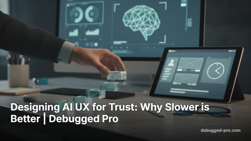 Designing AI UX for Trust: Why Slower is Better | Debugged Pro