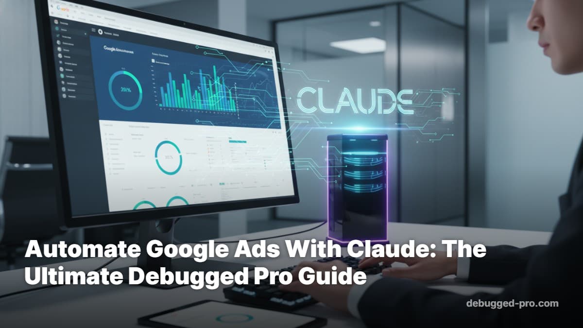 Automate Google Ads With Claude: The Ultimate Debugged Pro Guide