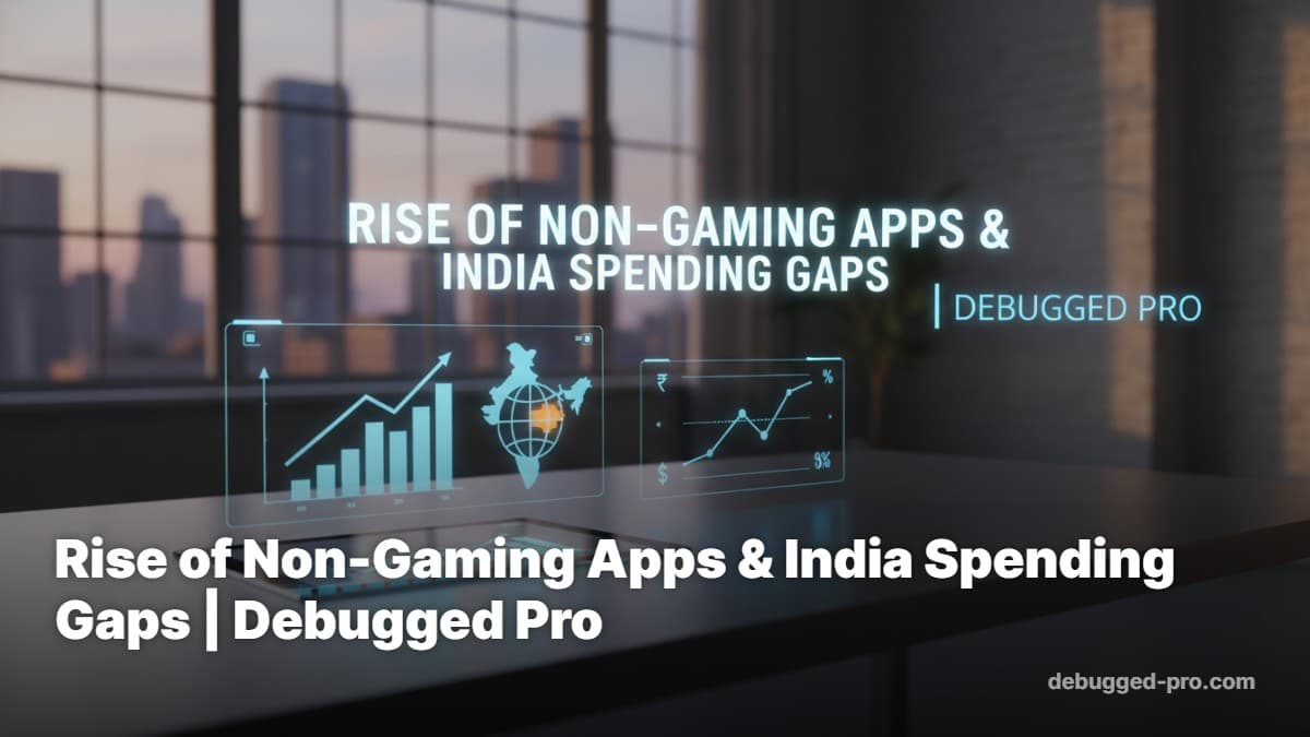 Rise of Non-Gaming Apps & India Spending Gaps | Debugged Pro