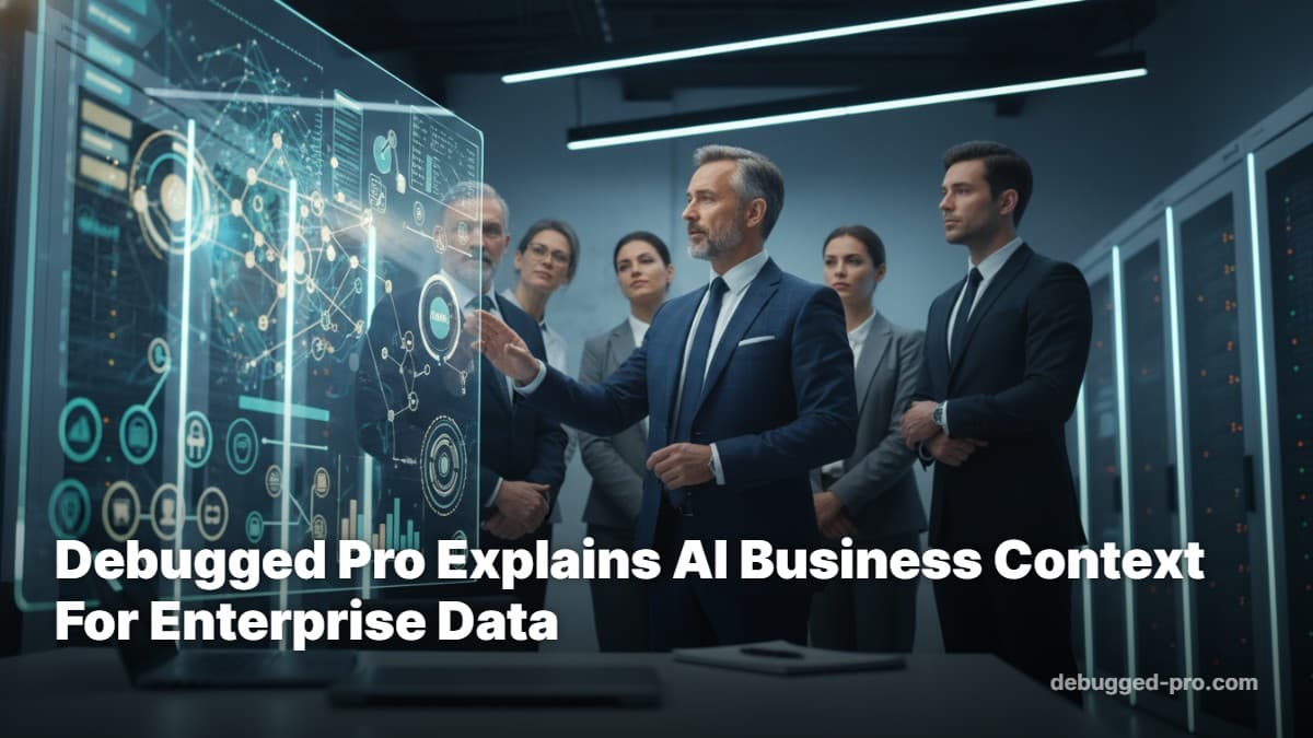 Debugged Pro Explains AI Business Context For Enterprise Data