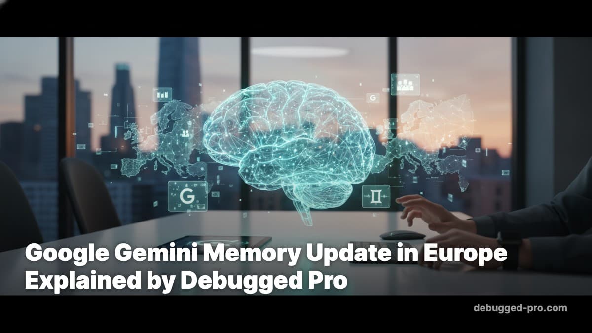 Google Gemini Memory Update in Europe Explained by Debugged Pro