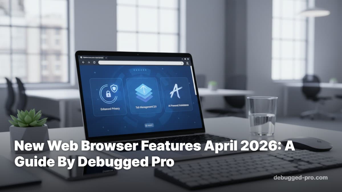 New Web Browser Features April 2026: A Guide By Debugged Pro