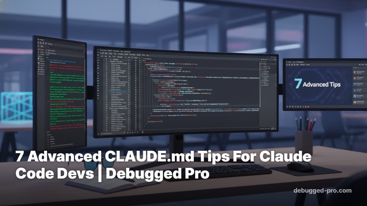 7 Advanced CLAUDE.md Tips For Claude Code Devs | Debugged Pro