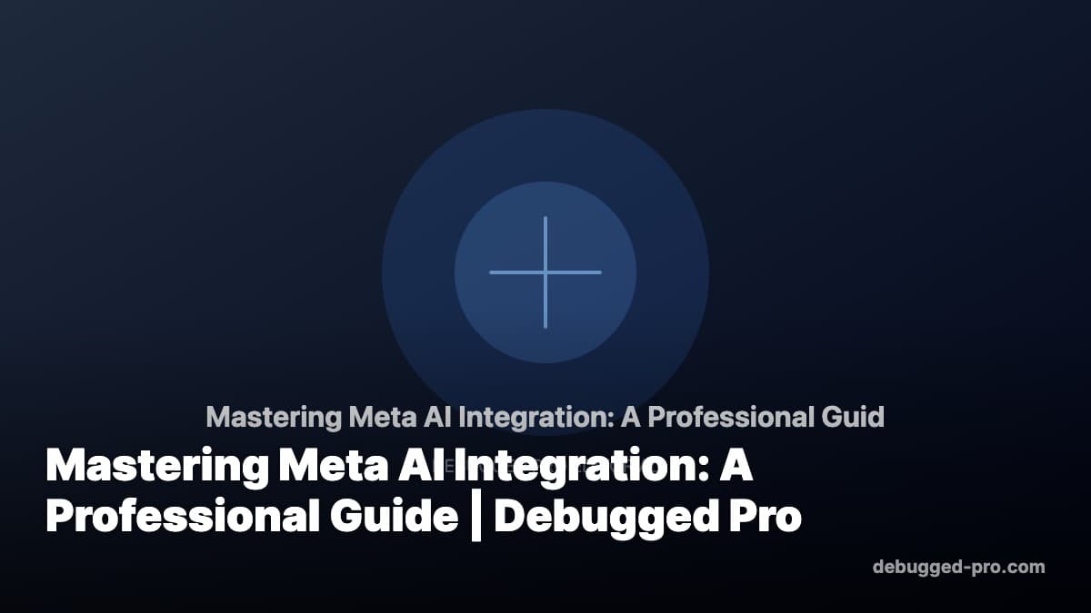 Mastering Meta AI Integration: A Professional Guide | Debugged Pro