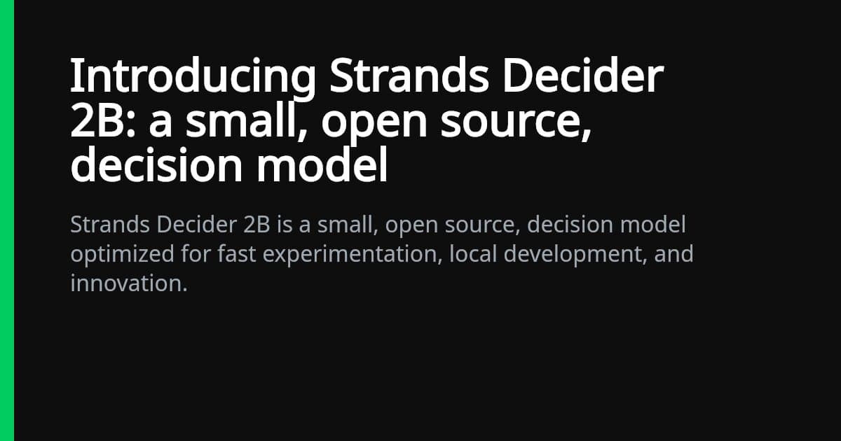 Strands Decider 2B Agency Guide for India USA Delivery Teams