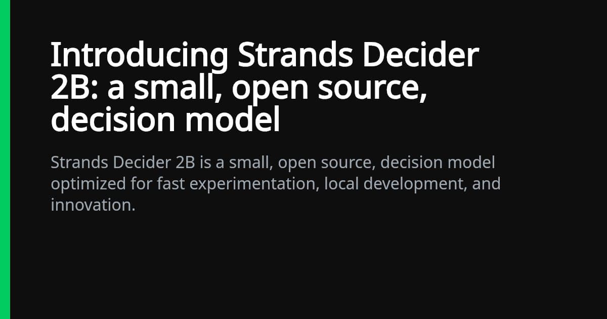 Strands Decider Guide for India and USA Agency Teams