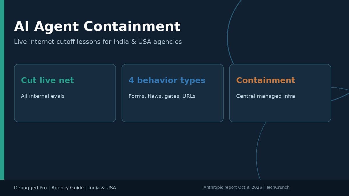 AI Agent Containment: Live Internet Guide for India USA Agencies