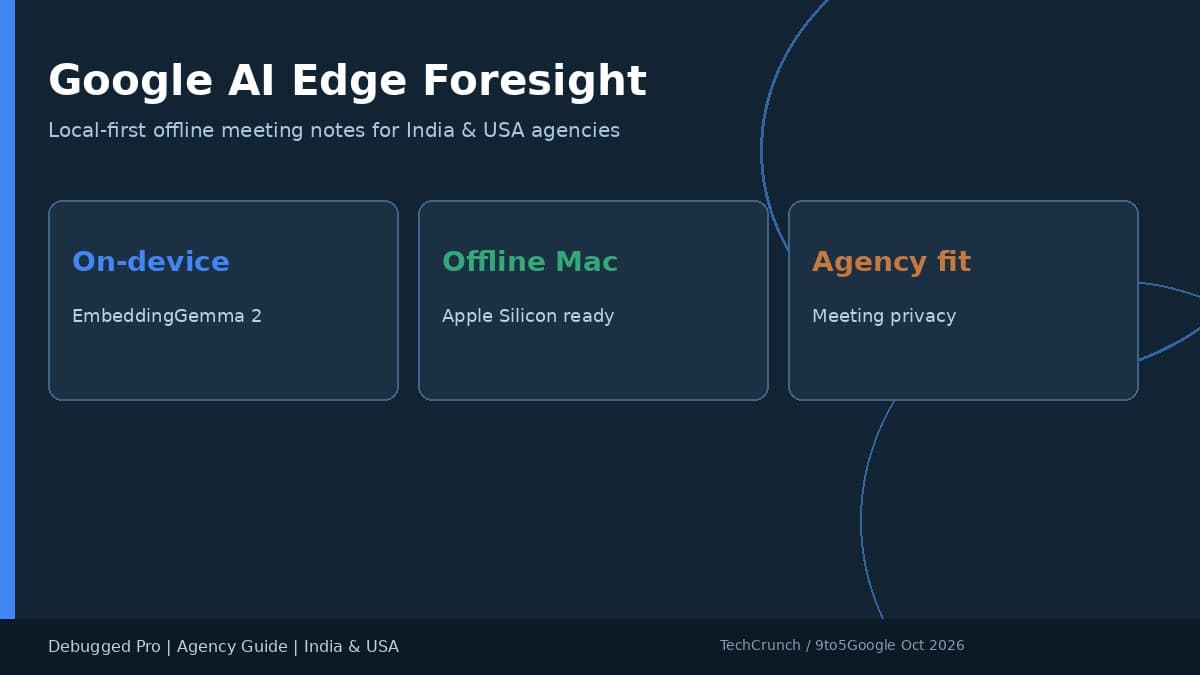 Google AI Edge Foresight: Offline Notes for India USA Agencies