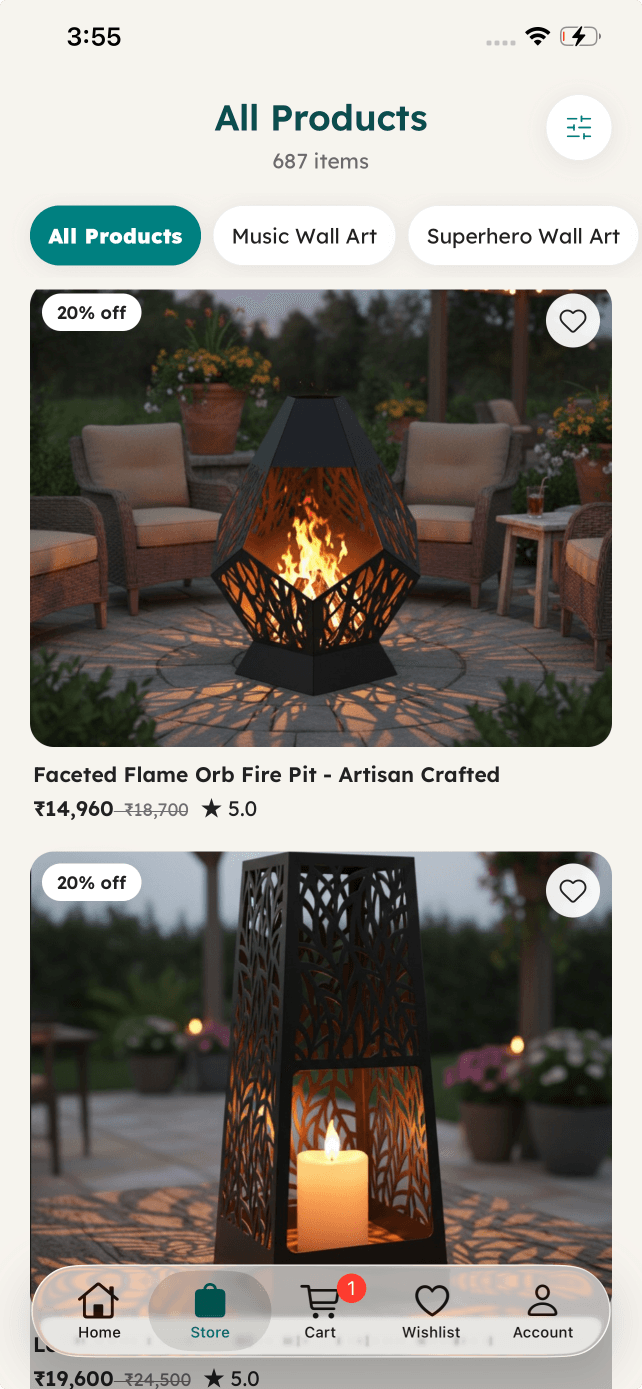 Product Listing