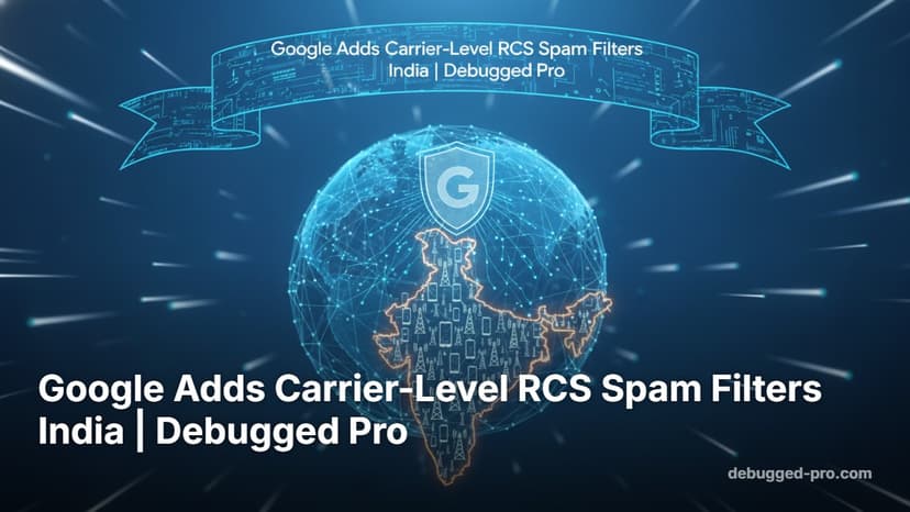 Google Adds Carrier-Level RCS Spam Filters India | Debugged Pro