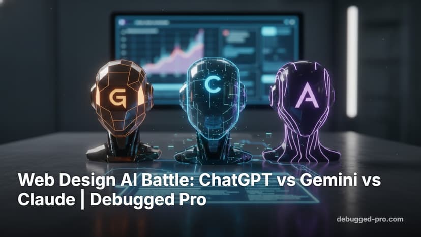 Web Design AI Battle: ChatGPT vs Gemini vs Claude | Debugged Pro